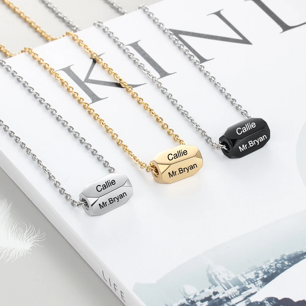 Ожерелье с подвеской для мужчин и женщин из нержавеющей стали|Индивидуальные