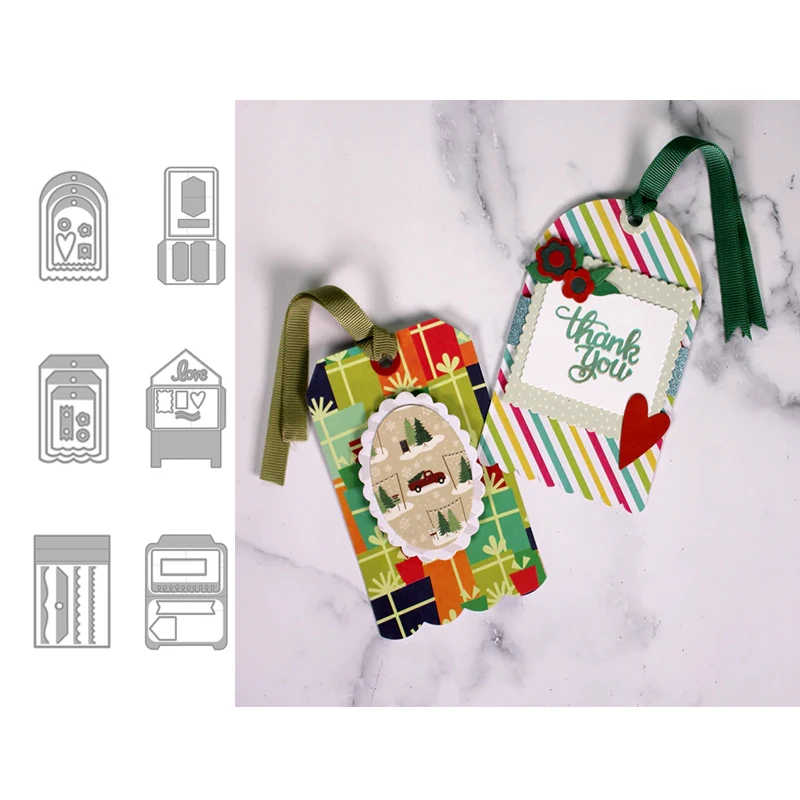 JC металлический Трафаретный вырубной штамп поздравительная открытка