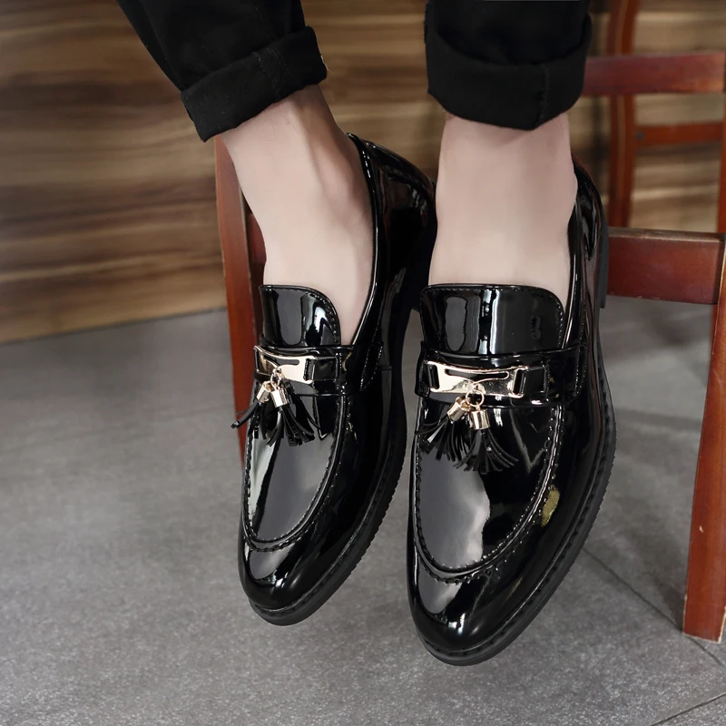 Мокасины мужские из натуральной кожи дышащие Туфли-лоферы итальянские без