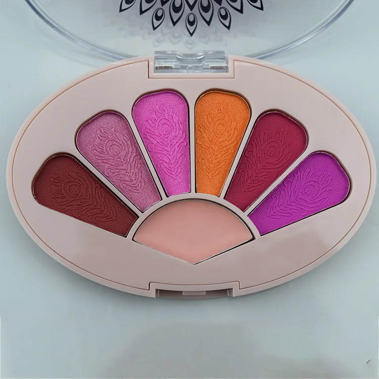 Новая палитра для макияжа 6 цветов теней век в стиле павлина матовая Обнаженная