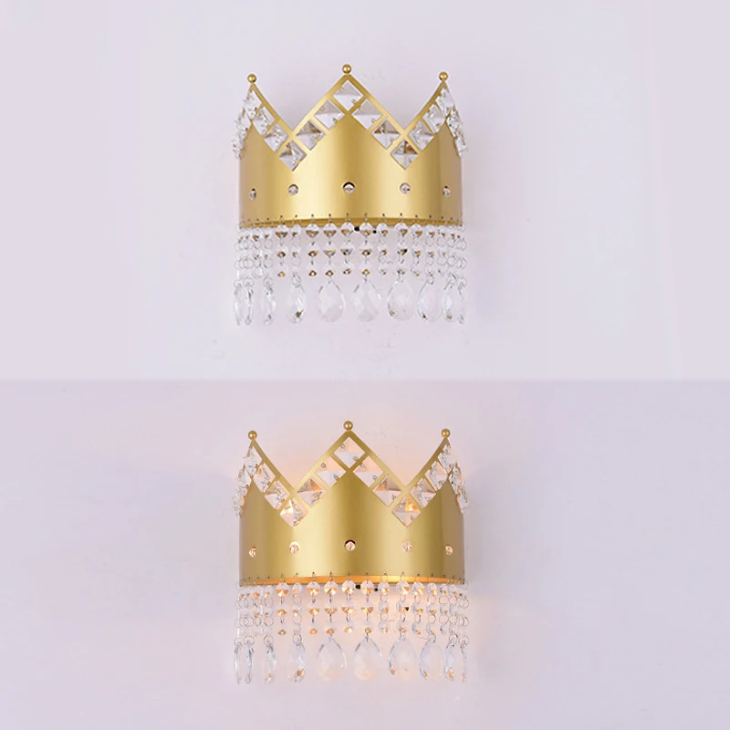 Роскошная хрустальная настенная лампа K9 креативный европейский домашний декор