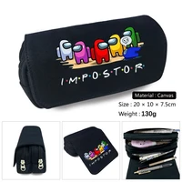 game figure pen case student school supplies anime stationery box child study high capacity pencil bag christmas gift