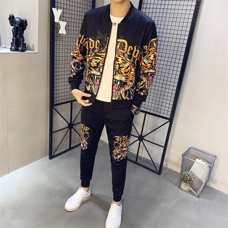 

a Manning spike, two piece men's spring sportswear, coat + pants, sportswear