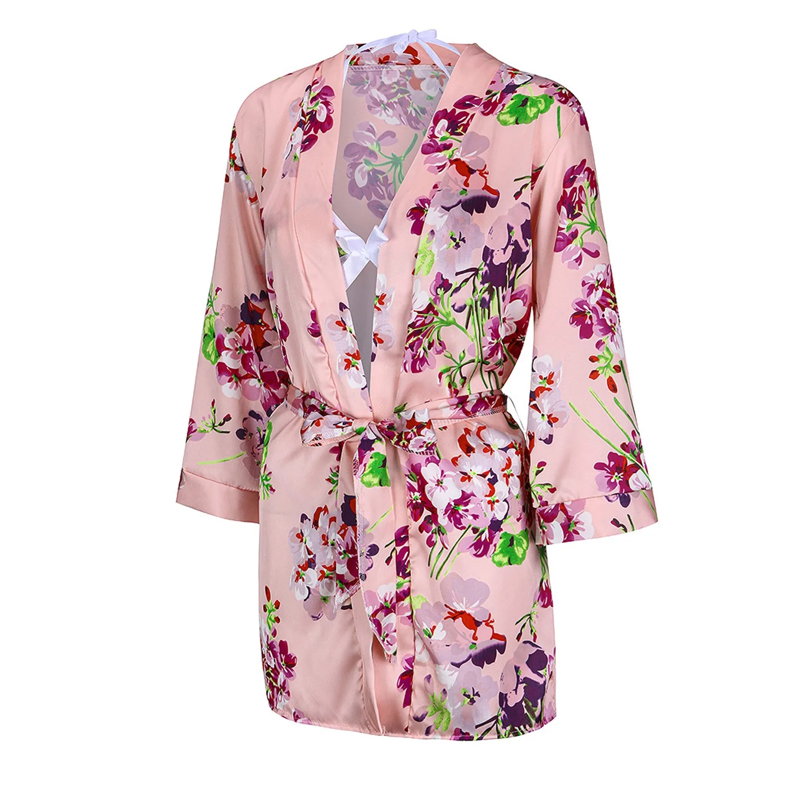 

Pajamas for Women Satin Silk Pajamas Women Nightdress Lingerie Robes Underwear Sleepwear Sexy Robe Sets Schlafanzug Damen A40