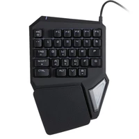 t9 delux gaming keyboard pro wired professional gaming mini keyboard 7 color backlight single hand 30 keys keyboard accessories