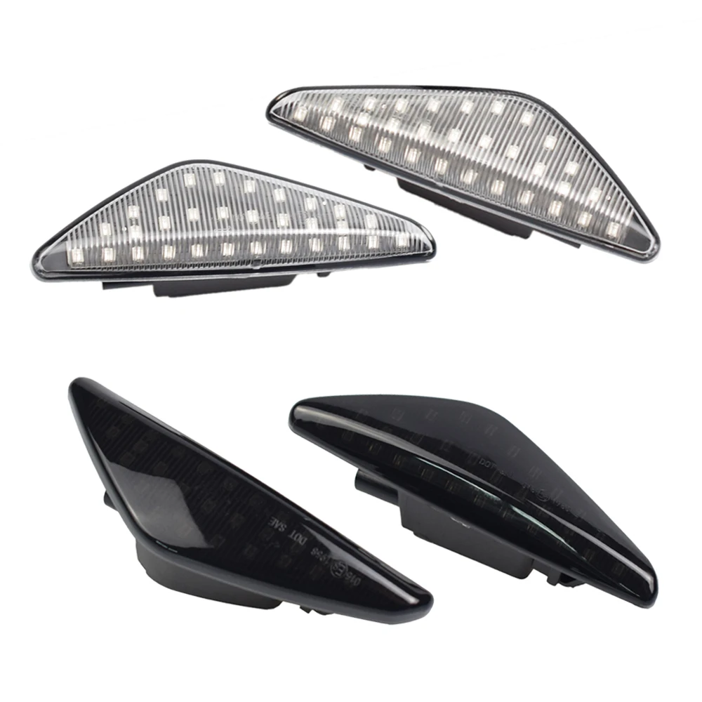 

2pcs Amber Car Turn Signal Lamp DC 12V LED Side Marker Light Turn Indicators Streamer Light For BMW X6 E71 E72 2008-2014