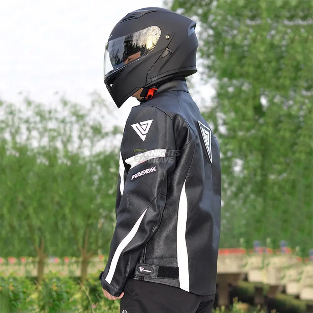 Мотоциклетная куртка из искусственной кожи Chaqueta мотоциклетный