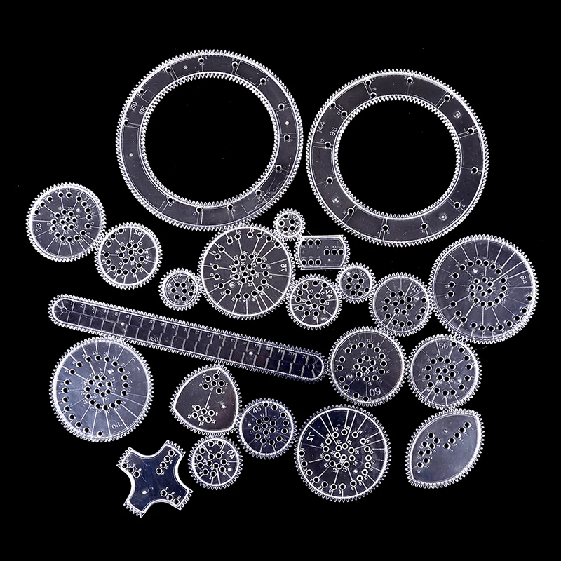 Новый роскошный набор Spirograph deluxe оловянный спиральные конструкции сцепляющиеся