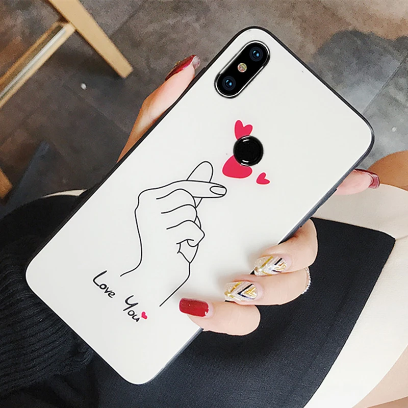 Закаленное стекло для Xiaomi Mi 9t 9 Pro 8 Se Cc9 Cc9e чехол с рисунком Love You жесткий