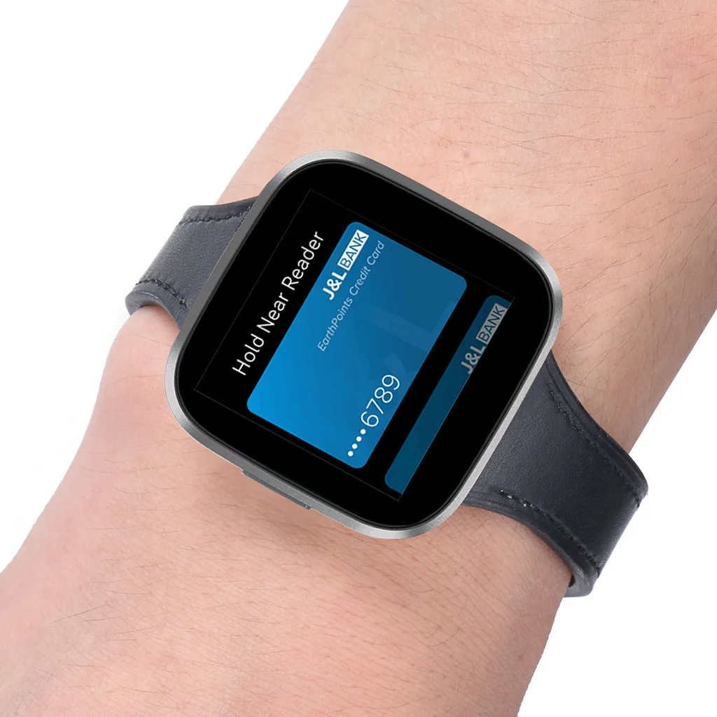 Замена браслета роскошный кожаный ремешок для Fitbit Versa 2 Смарт часы ремешок сменный браслет наручных часов ремешок для умных часов Ремешок