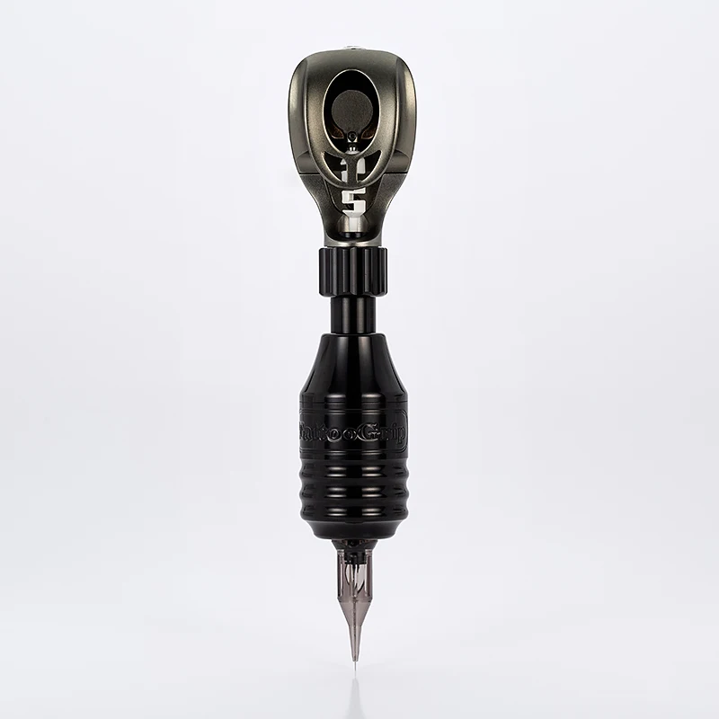 Machine With Grip Новое прибытие татуировки с ЧПУ красный Татуировка со змеёй Ручка Ротари татуировки высокое качество швейцарский двигателя с картриджем сцепление - Цвет: Machine With Grip