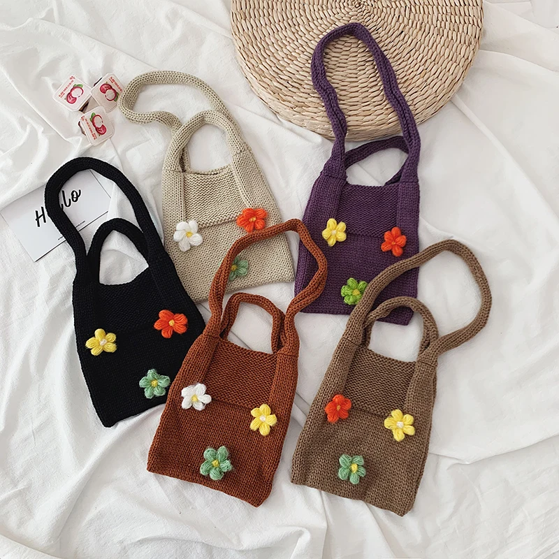 2019 Girls Handbag Cotton Cute Flowers Women Shoulder Bag Large Capacity Phone Pouch Japanese Kawaii Clutch Kids Xmas Gift | Багаж и сумки