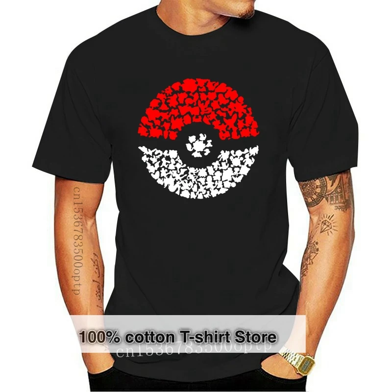 

Футболка Pokeman Tribute для мужчин и женщин, высококачественная повседневная футболка с принтом