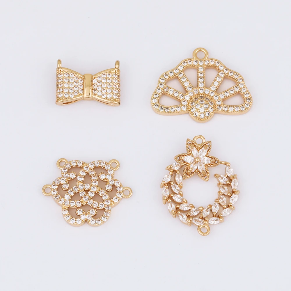 

20 шт., ювелирные аксессуары/Соединитель/шармы CZ/подвески для сережек/Сделай сам/фурнитура и компоненты для ювелирных изделий