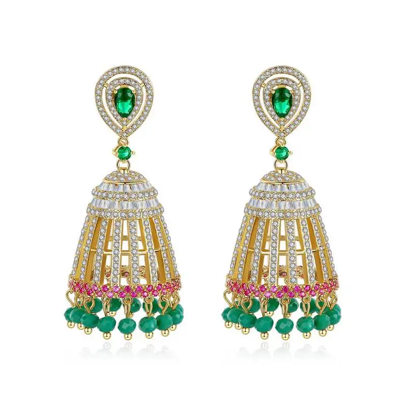 Массивные Свадебные/вечерние ювелирные изделия для женщин Роскошные AAA CZ Ретро