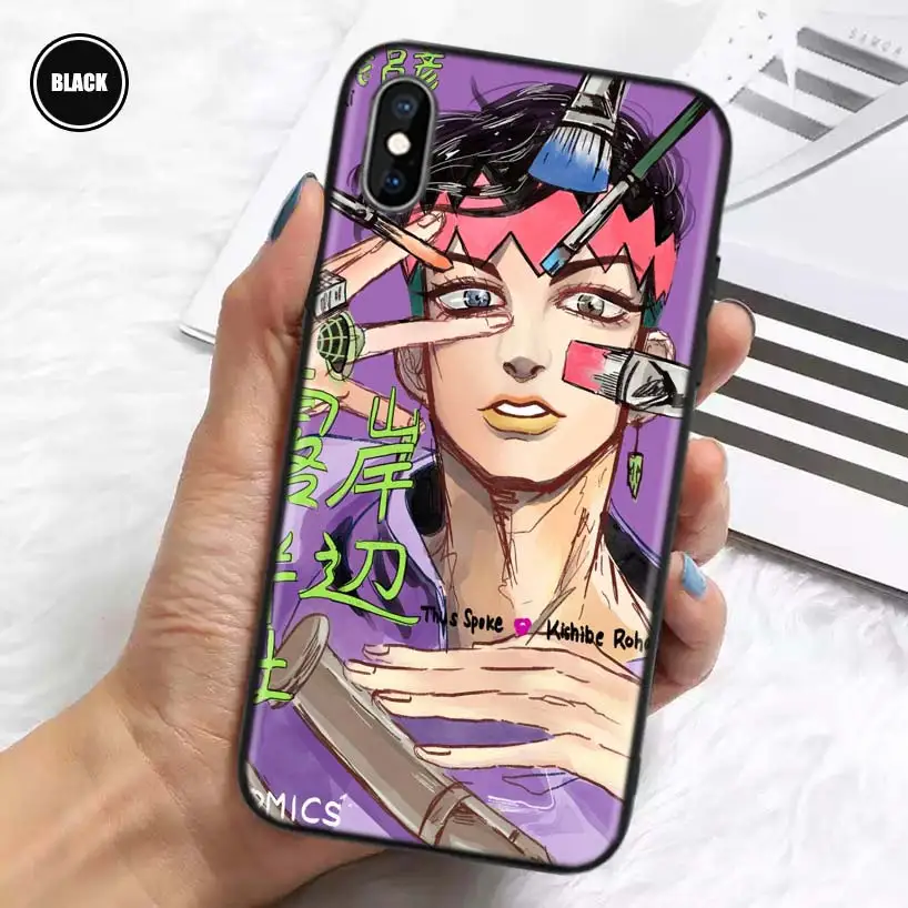 Силиконовый чехол Rohan Kishibe Jojo для iPhone 11 Pro Max 12 Mini 13 X XS XR 7 8 6 6S Plus 5 SE | Мобильные