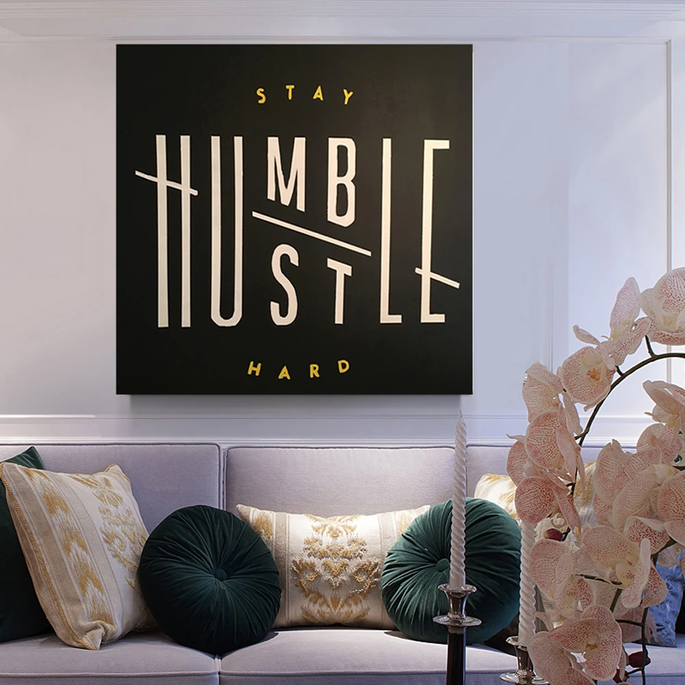 

Black Warning Sign Paintings Canvas Decorative Wall Pictures Home Decoration Living Room Decor