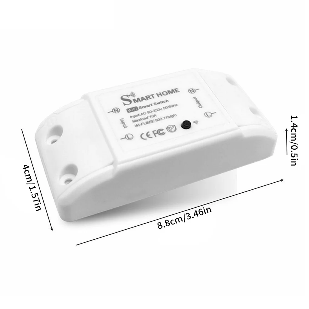 

Tuya WiFi Smart Switch 2.4Ghz Wireless Remote Control Breaker Timer Relay Switch Module Works with Alexa Google Home