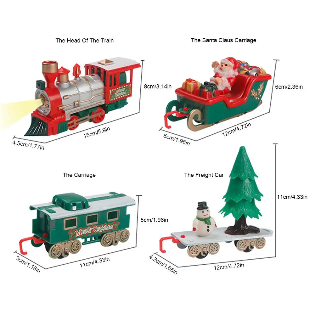Детский Рождественский поезд наборы детский маленький трек игрушка