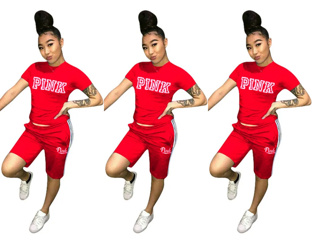 

Women's Hot Sale Fashion Letter Printing Casual Sports Two-Piece Suit