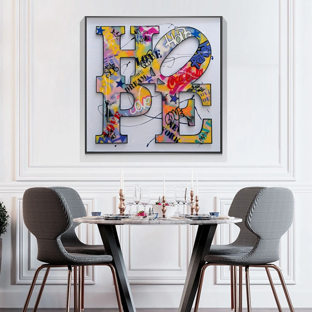 

Graffiti Art LOVE Canvas Painting HD Printing Posters and prints Modern Home Decoration Paintings Wall Picture Living Room Decor