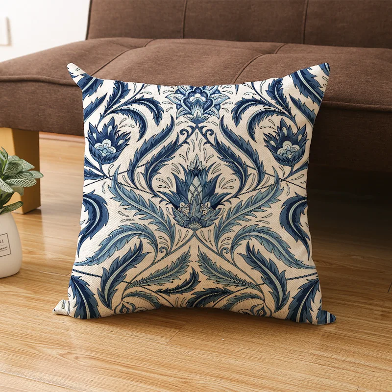 

45x45cm Bohemian Vintage Cushion Cover Home Decoration Linen Sofa Car Chair Pillow Cases Decorative Boho Pillow Shams 18x18in