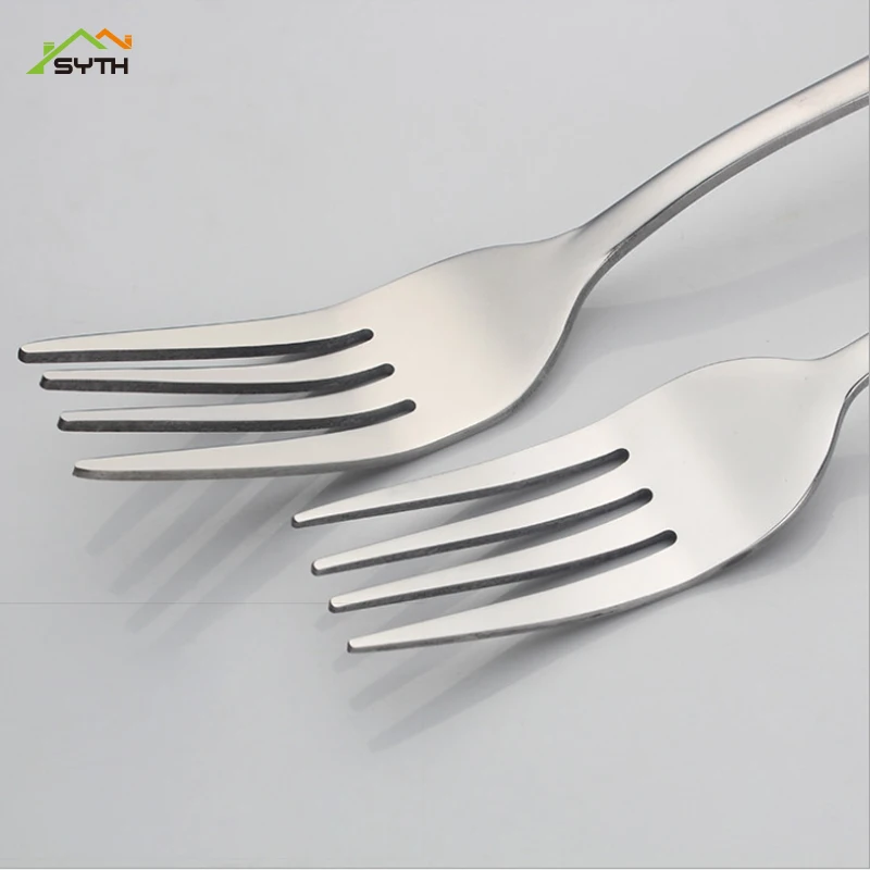 410 нержавеющая сталь фрукты десерт торт вилка Западный стейк столовые приборы