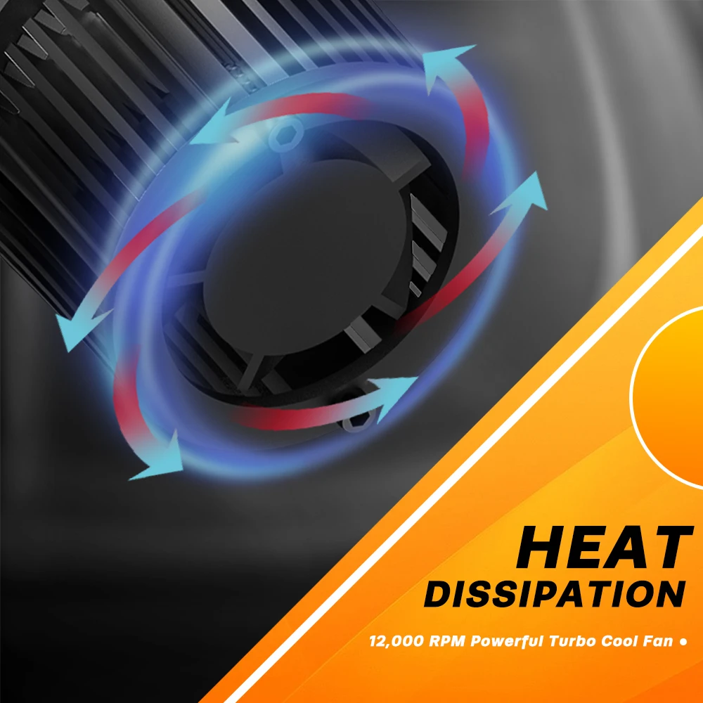 OXILAM 2 шт. Turbo LED H4 9003 CSP светодиодный ная лампа для фар 12В 24В Chevrolet Aveo Spark Nissan Pathfinder Altima