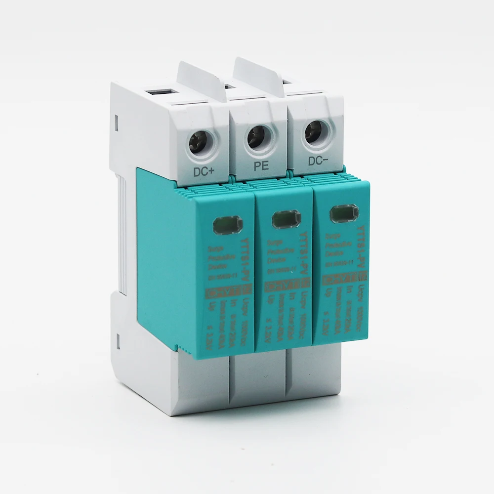 Защитное устройство для защиты от скачков напряжения DC SPD 3P 1000 в 1500 В 20 ка ~ 40 кА на