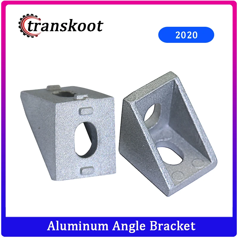 

20pcs 2020 Corner Angle L Brackets Connector Aluminum Profile Accessories 2020 Series with Slot 6mm