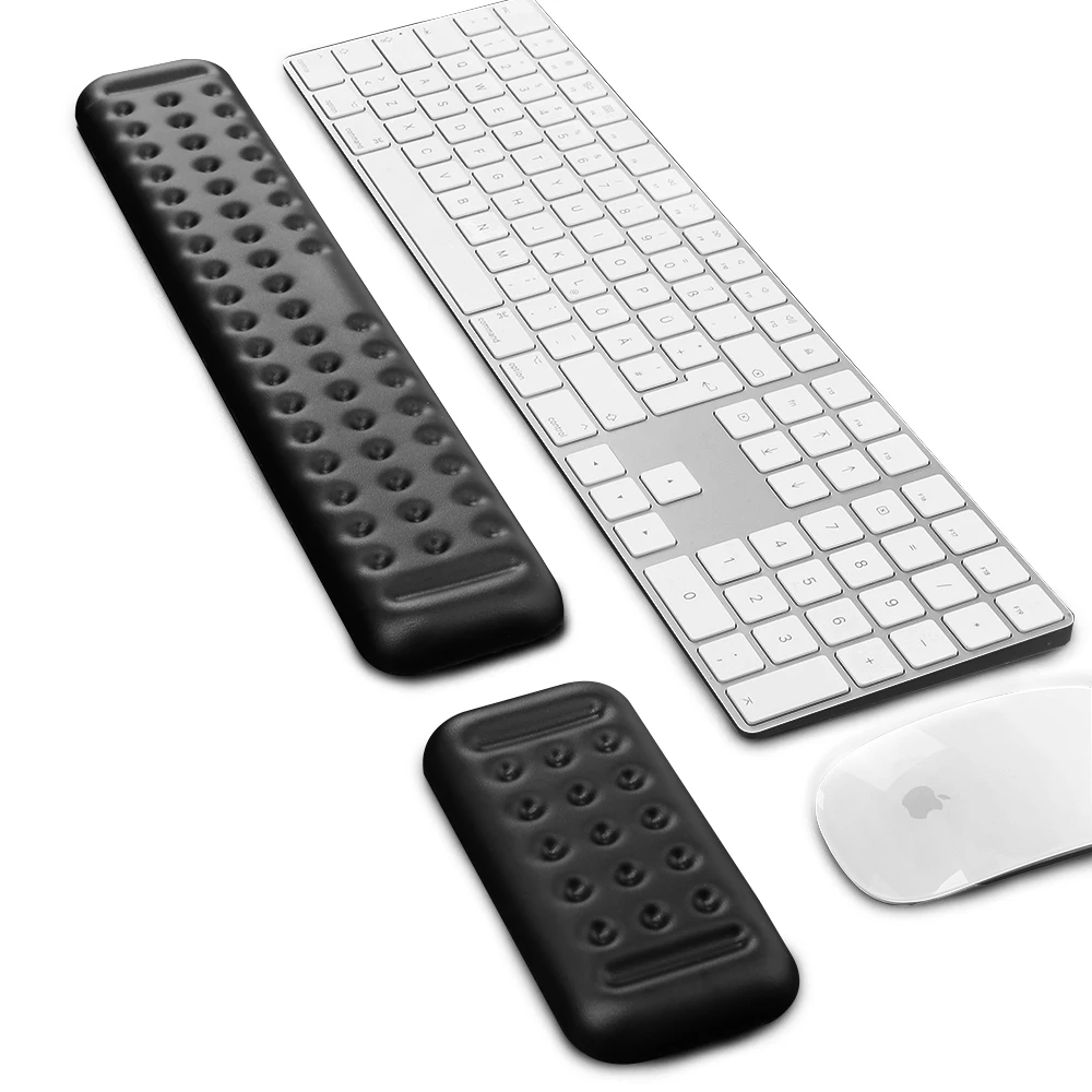 

Keyboard Mouse Wrist Rest PU Ergonomic Memory Foam Hand Palm Rest Support for Computer Typing