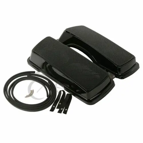 Мотоцикл 6x" Saddlebags крышки двойные колонки для Harley Touring Electra Glide Street Glide Road King 1994-2013