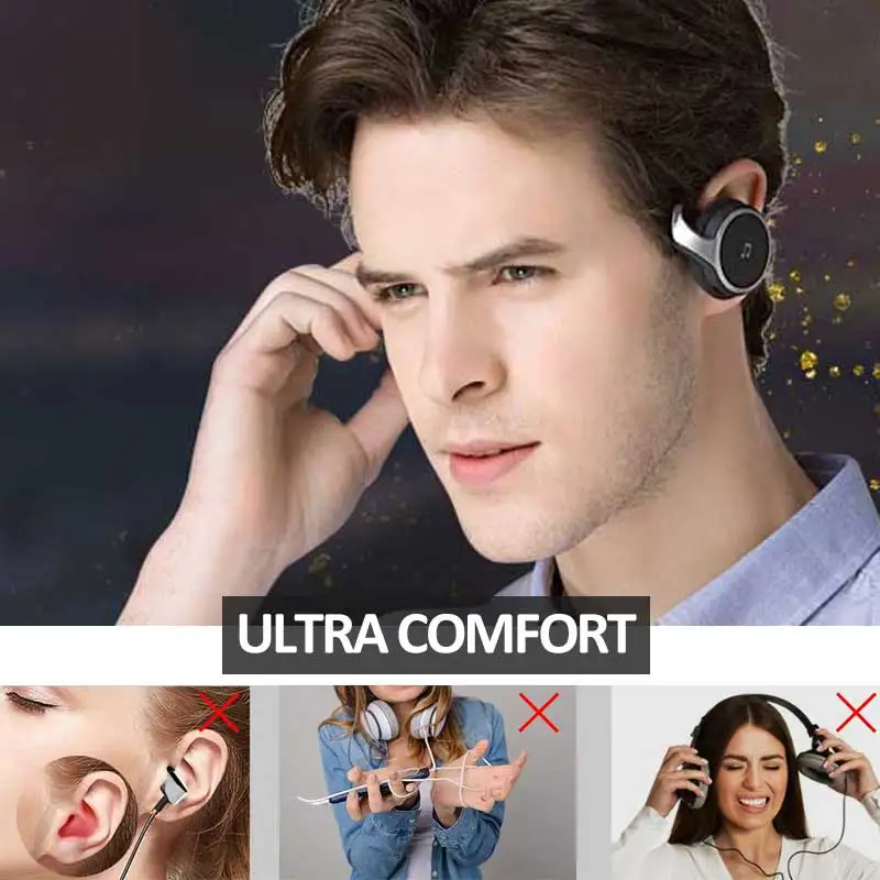 AX-698 Bluetooth 5.0 Headphones Sports Running Wireless Earphone Sweatproof Headset with Mic Support TF Card FM Radio MP3 Player |