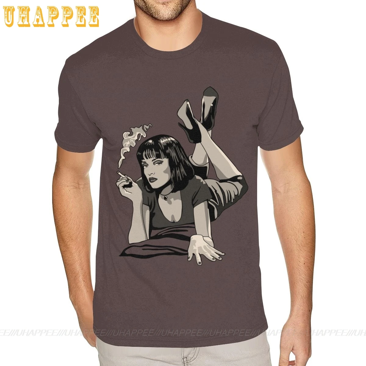 Мужская футболка с коротким рукавом и круглым вырезом 100 хлопок|Мужские футболки|