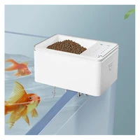 led aquarium digital fish tank 70ml intelligent digital automatic fish feeder with timer pet feeding fish food dispenser