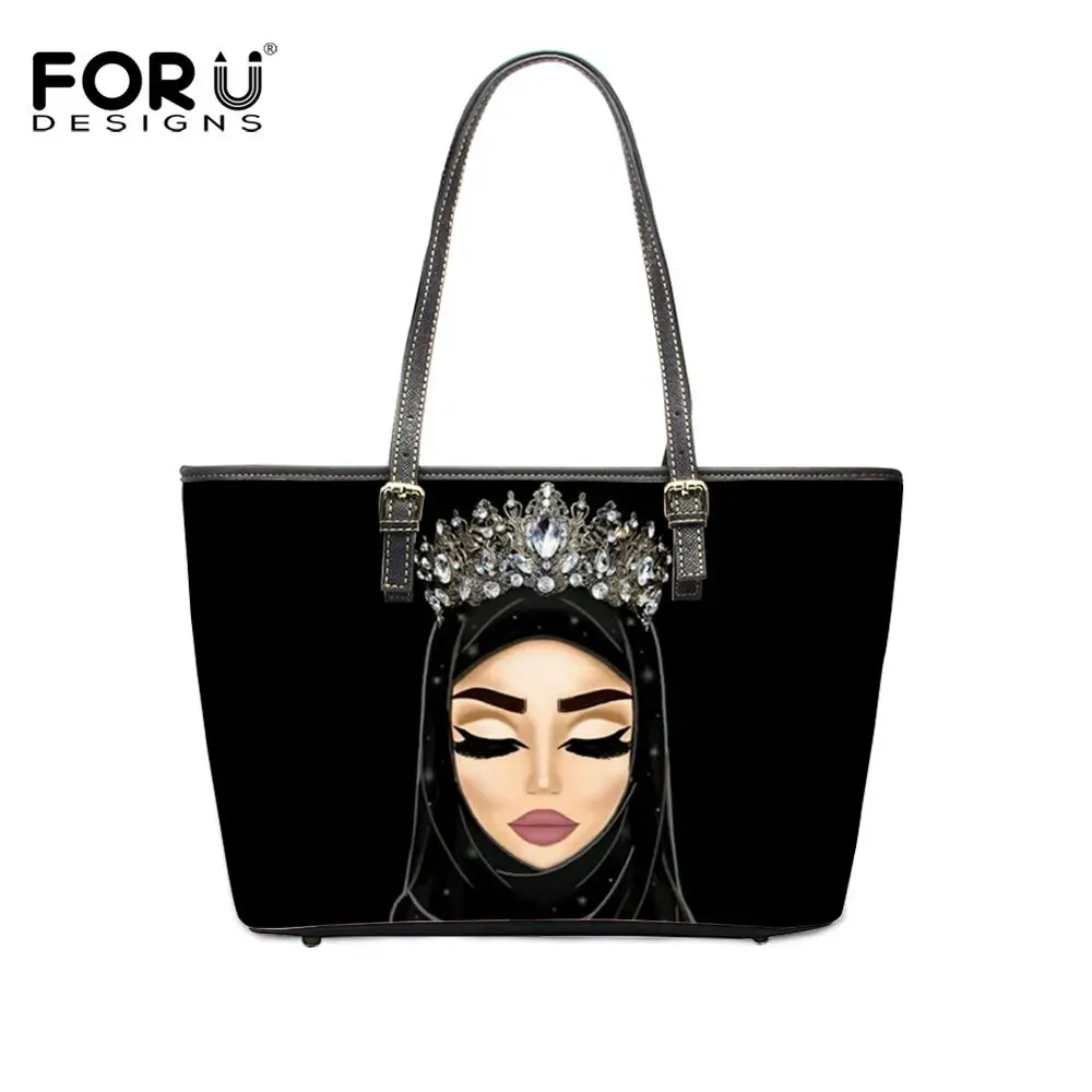 FORUDESIGNS/женская сумка через плечо с Queen хиджаб уход за кожей лица мусульман принтом