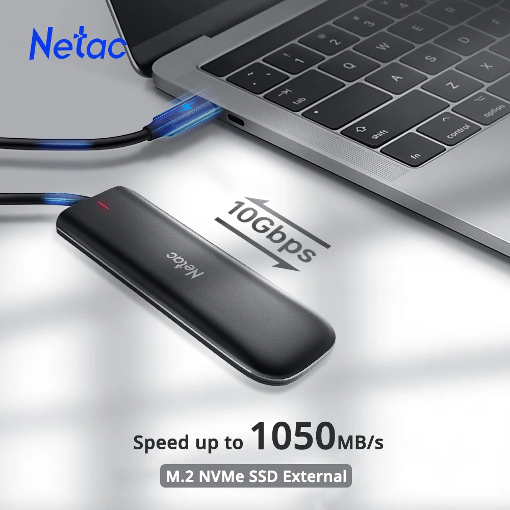 Netac внешний жесткий диск SSD 1 ТБ твердотельный накопитель 2 Портативный 250 ГБ 500 Гб