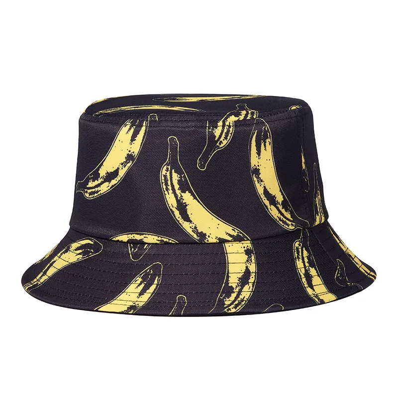 

3D мультяшный банан Pisang модная Рыбацкая Панама для взрослых в уличном стиле шапки бини хипстер Weeknd случайная группа филиппинские острова