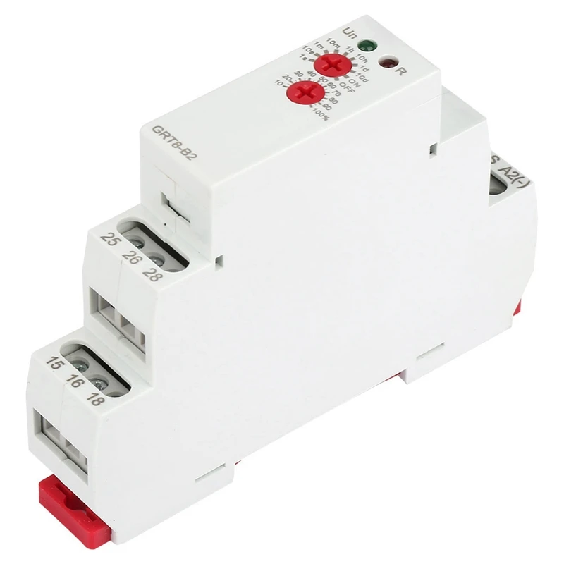 Реле времени задержки питания на Din-рейке с однофункциональным управлением GRT8-B2