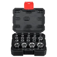 14pcs 12 38 14 chrome vanadium steel multifunctionl ratchet wrench sockets kit e4 to e24 for impact drivers and wrenches