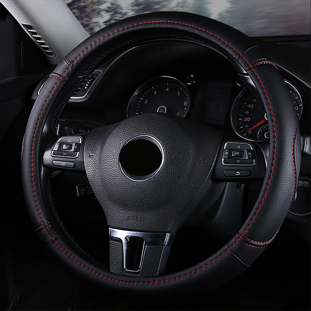 Универсальный чехол на руль для vw tiguan Golf Polo peugeot 208 Kia Morning Suzuki Spacia Wagonr Daihtsu Mira Renault и