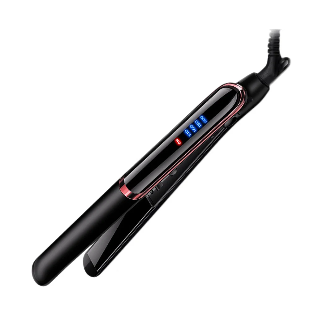 

1Pc 2-in-1 Hair Curler Straightener Electric Plate Styling Tool for Lady with JP Plug(Black)
