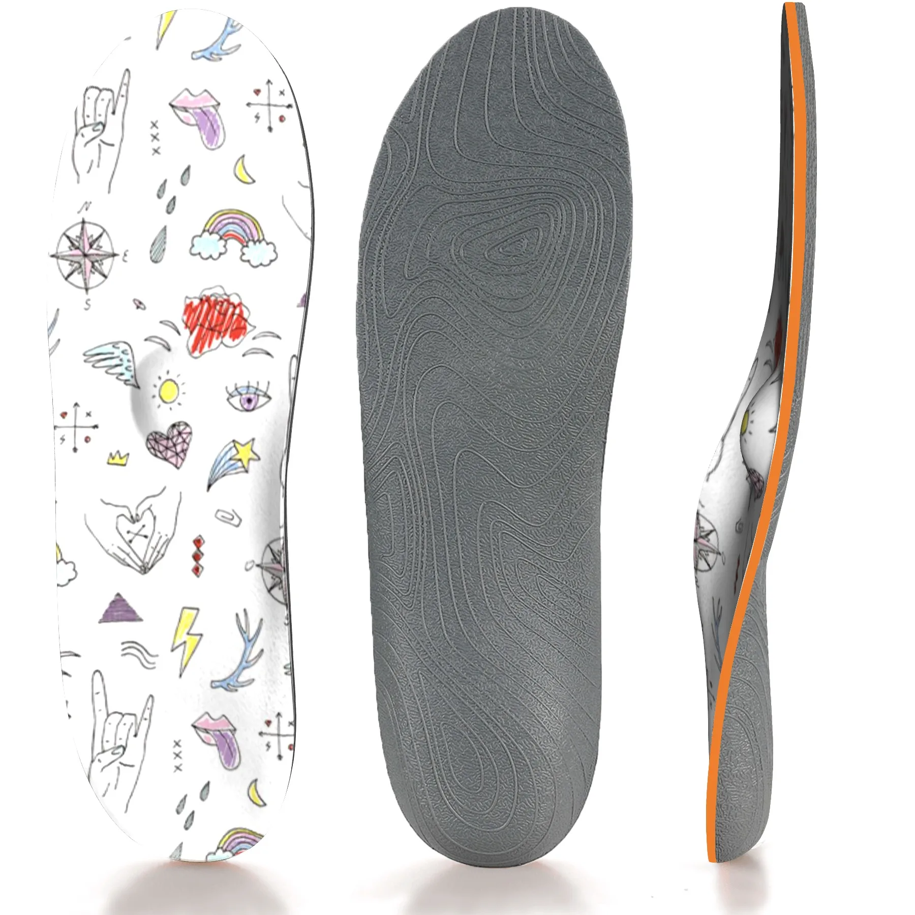 SNEAKER Insoles Men Woman Shoes Promote Foot Blood Circulation Sports Shock-absorbing Insole