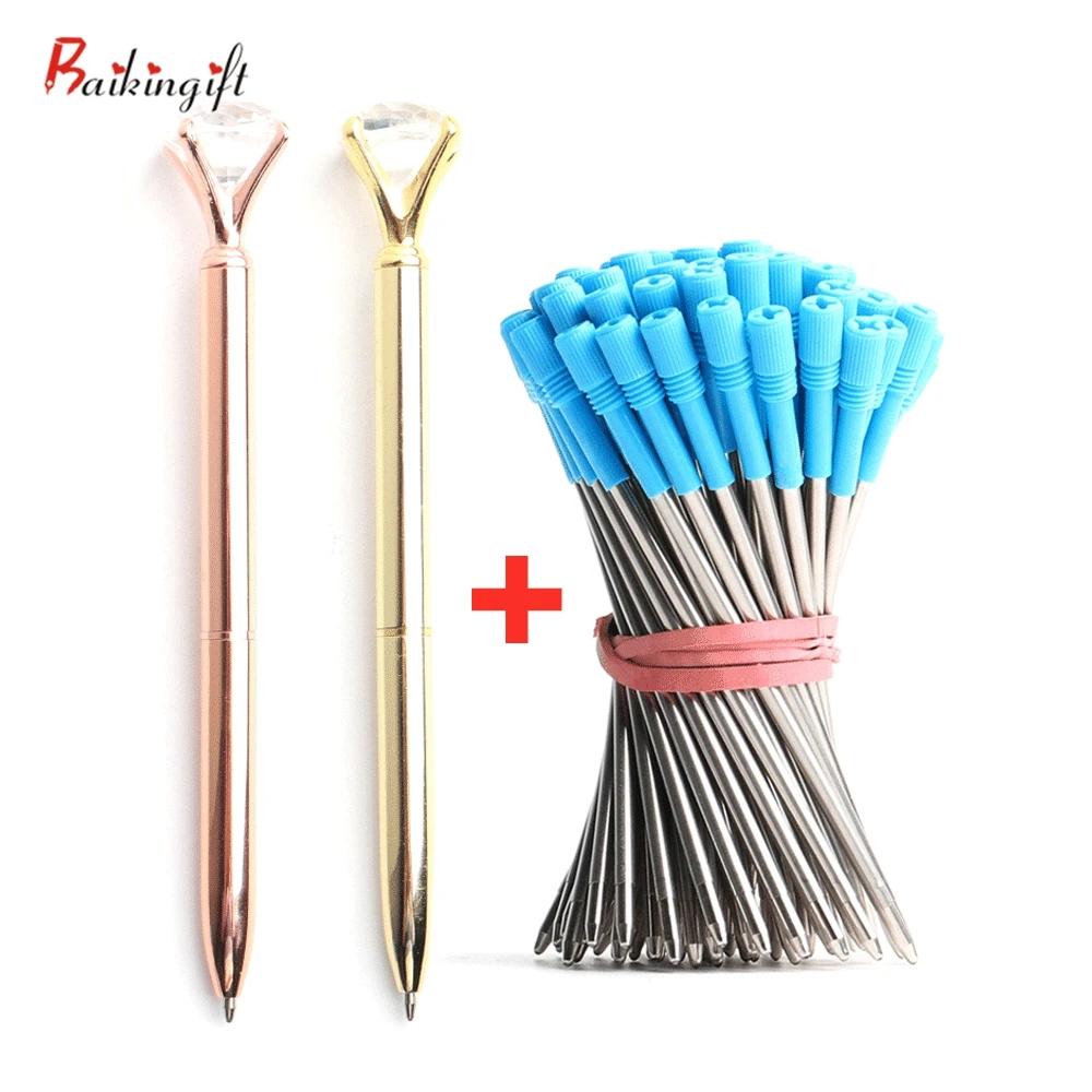 2 + 20 шт./компл. большой Искусственный драгоценный камень шариковые ручки