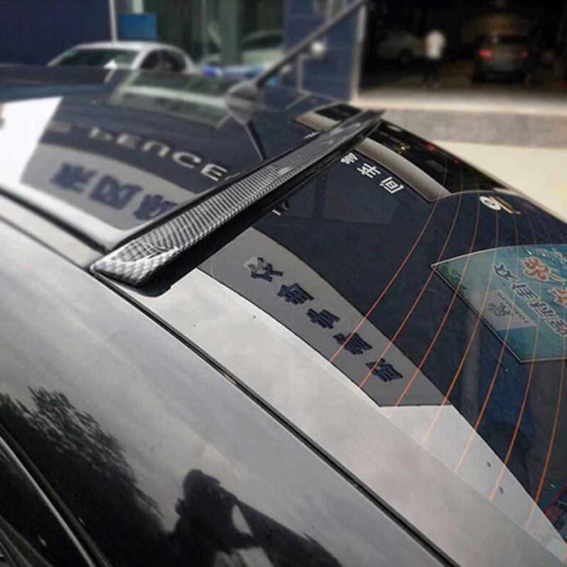 

Универсальный Спойлер XF на крышу, автомобильная наклейка, 1,5 м, Стайлинг автомобиля, 5D резина, углеродное волокно, задний спойлер, самодельна...
