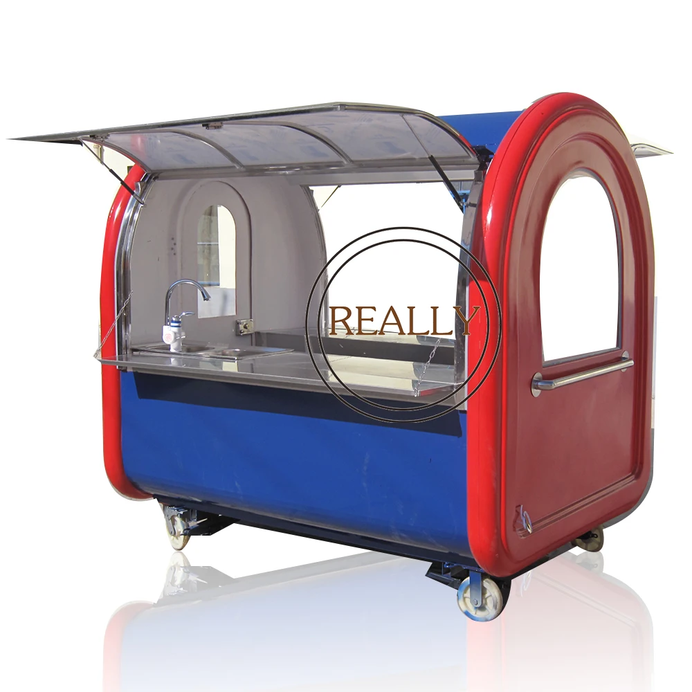 

Europe Most Fashionable Food Trailer Fast Food Truck with COC/CE FOOD CART 2021Best Selling Street Cart