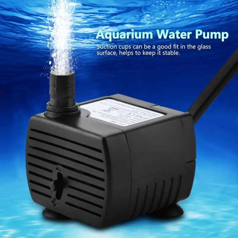 110 V/220 V 3W мини ультра тихий водяной насос погружной для пруда аквариумных рыб танк