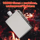 Брелок для ключей серебристого цвета, водонепроницаемый портативный, с хлопковым сердечником