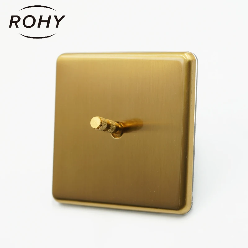 Латунный кнопочный переключатель чердак настенный тумблер 1 банда 2 2way 10A16A