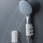 Кронштейны на присоске, съемный силиконовый держатель для душевой лейки, настенное крепление, полка для хранения душевой лейки, полка, аксессуары для ванной комнаты